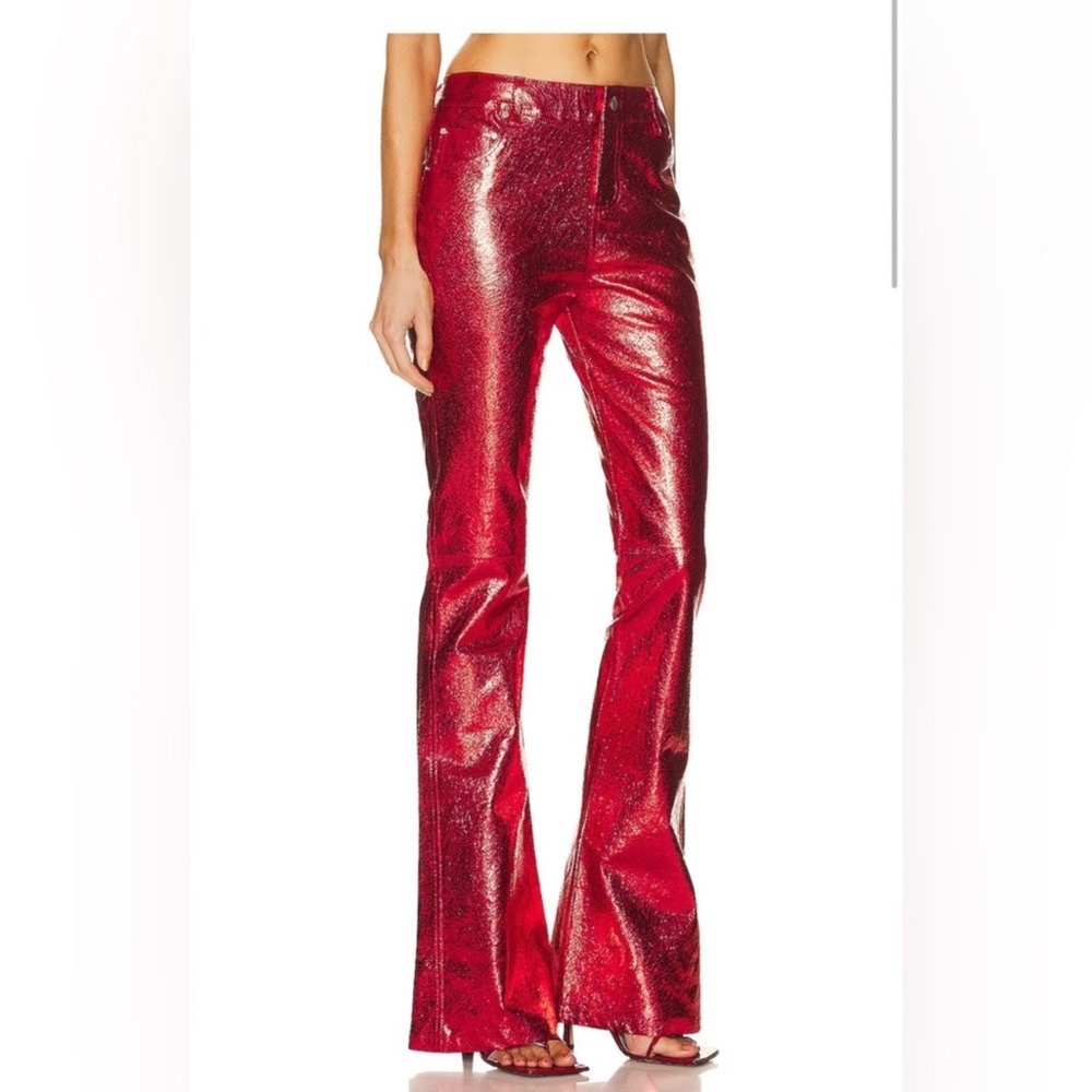 Retrofete lynx leather pants/new mercury leather shirt ❤️SET❤️ - Picture 12 of 16